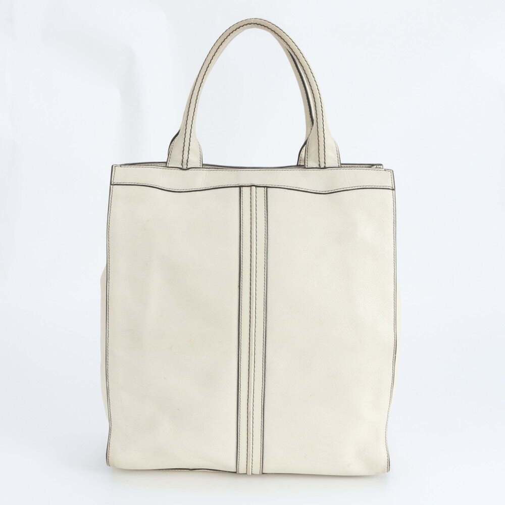 Valextra Medium Punch Leather Tote Bag Shoulder for Men